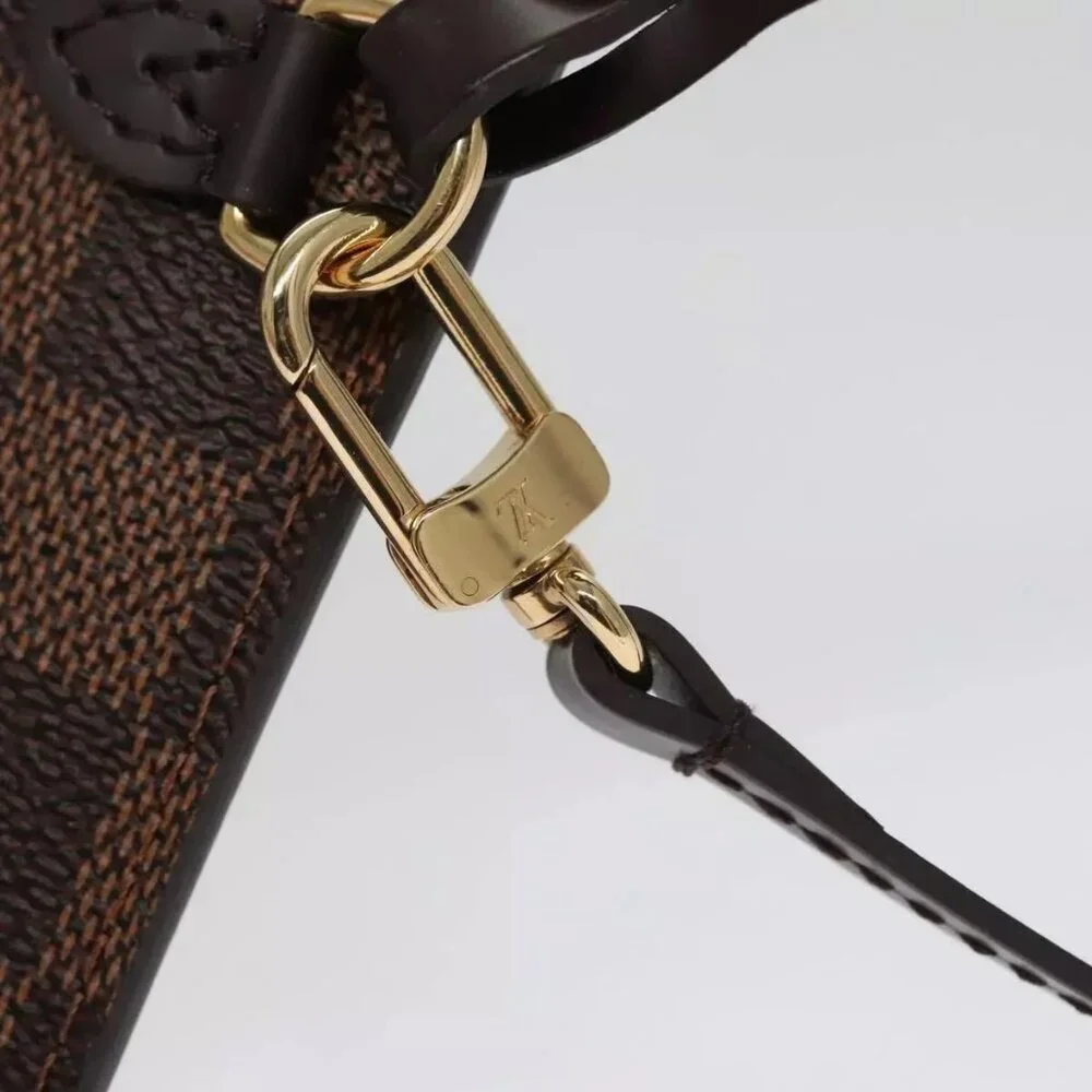 LOUIS VUITTON Damier Ebene Neverfull PM Pouch Pouch LV Auth - Picture 11 of 16